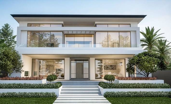 Contemporary two storey Valenza Homes residence with clean architectural lines